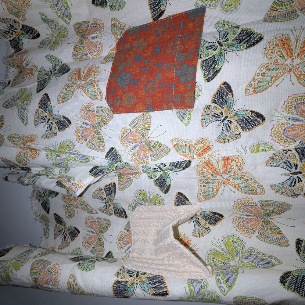POL Large Butterfly Print Overalls with Pockets - Picture 13 of 16